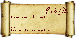 Czechner Ábel névjegykártya